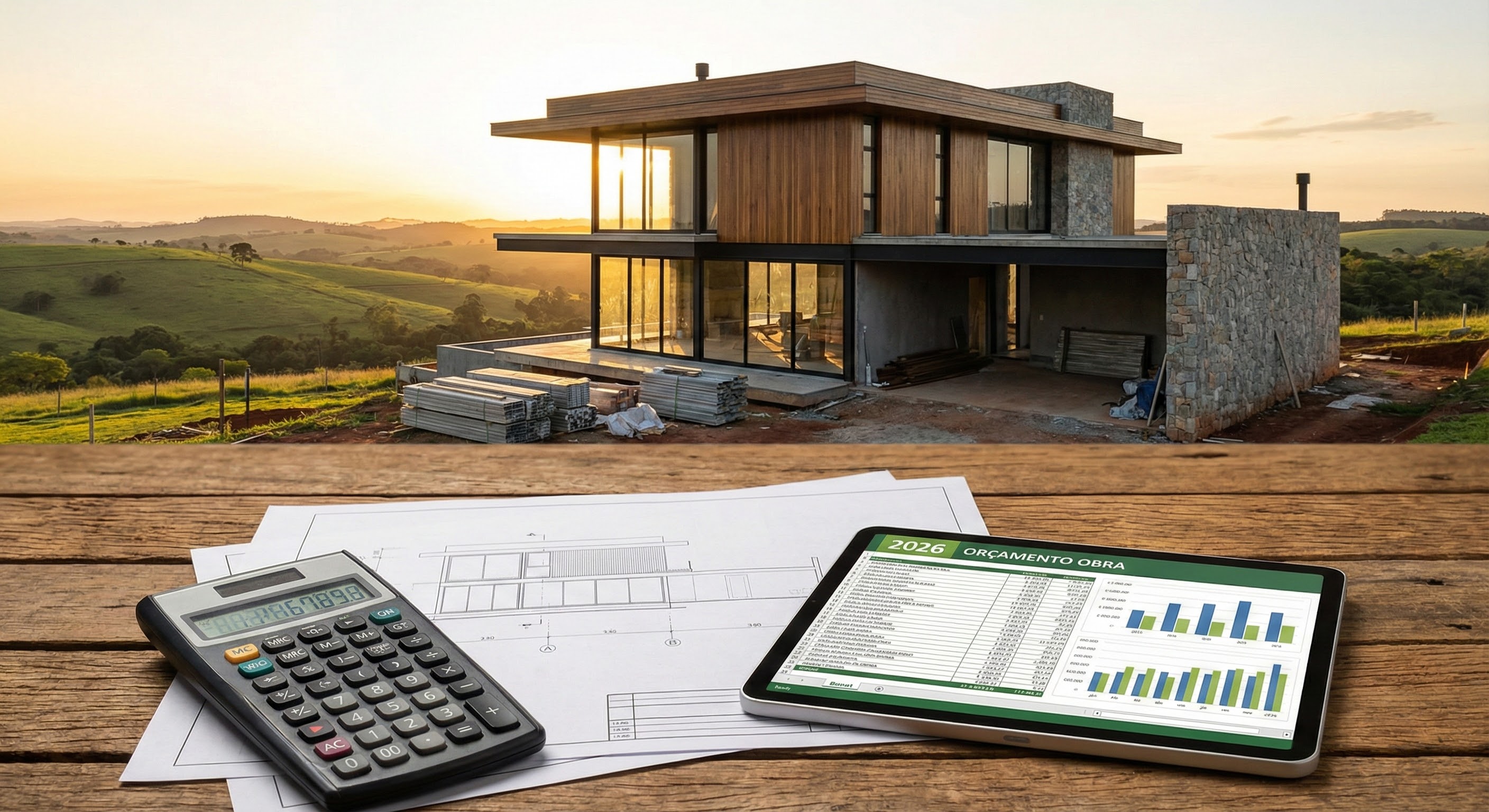 Quanto custa construir uma casa de campo em Pardinho em 2026?